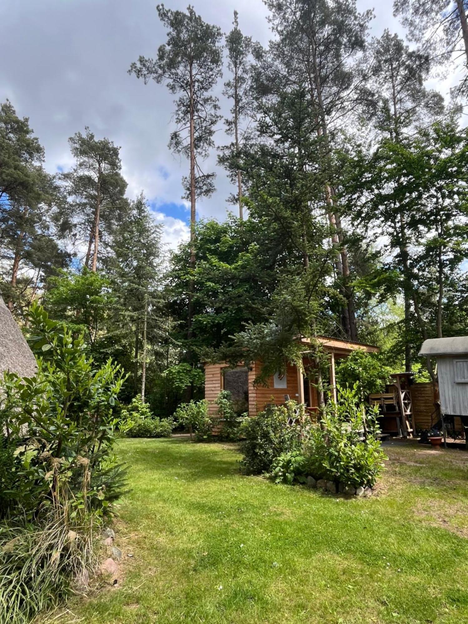 Ferienhaus Reetdach 1300Qm Privatgrundstueck Bootssteg Sauna Templin Luebbesee Uckermark Erholung Pur Seenplatte Petersdorf  المظهر الخارجي الصورة